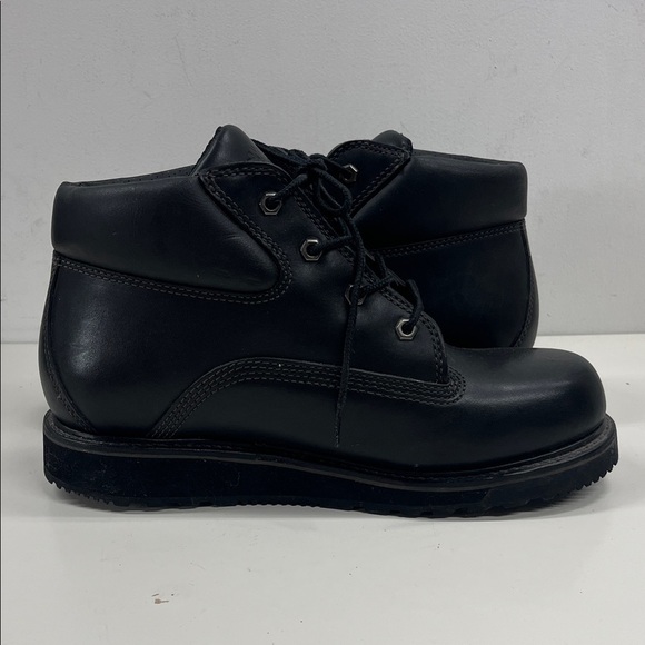 Timberland Black Leather Boots Size 10 - Picture 3 of 8
